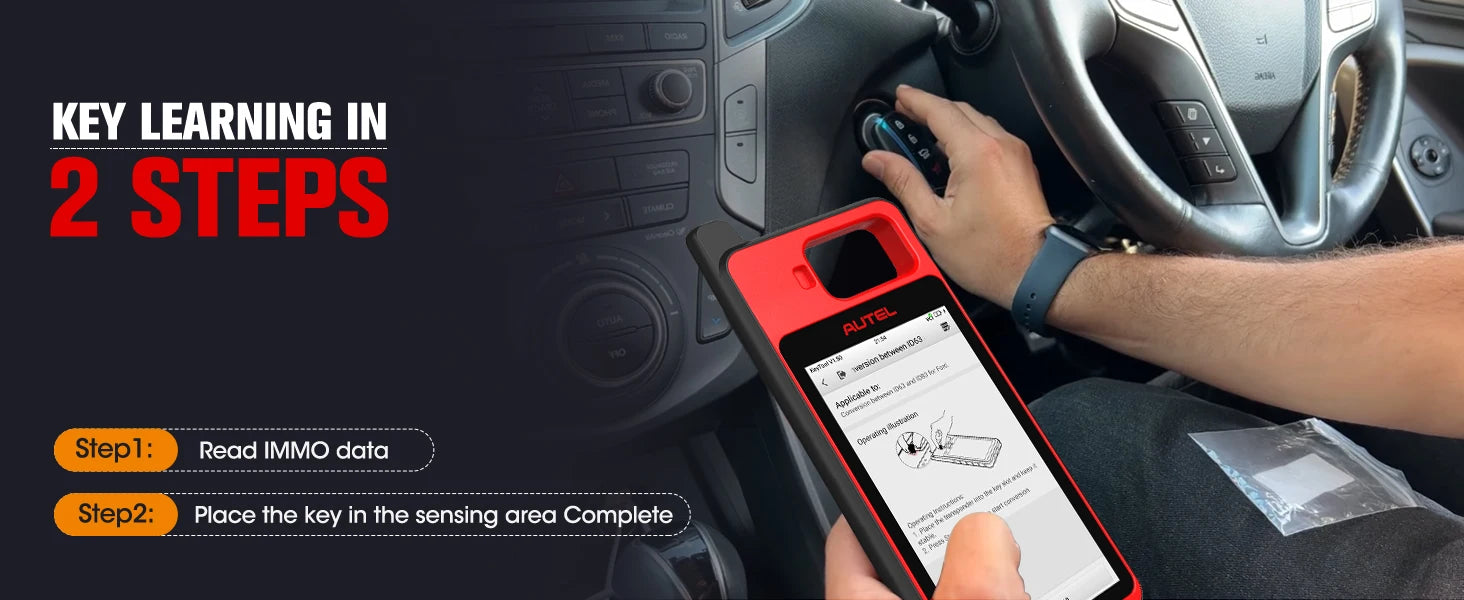 Autel MaxiIM KM100 KM100X Key Fob Programming Tools Auto key Programmer 60s Key Generation OBD IMMO Key Learning Key Free Update