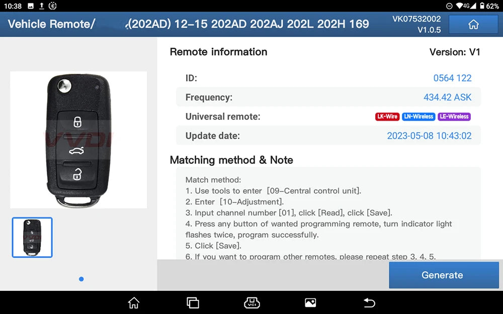 Launch X431 Key Programmer Remote Maker with Super Chip 4pcs Universal Remote Smart Key for X-431 IMMO Elite/IMMO Plus/PAD V