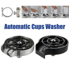 Automatic Glass Cup Washer High Pressure Kitchen Faucet Glass Rinser Stainless Steel Bar Cup Cleaner for Kitchen Sinks Wash Tool