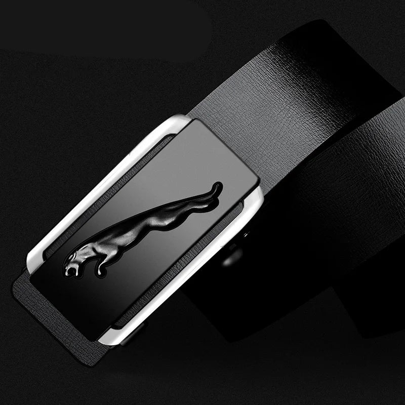 JIFANPAUL Nuevo producto Cinturón de cuero para hombre sin dientes con hebilla automática Cinturón de piel de vaca Cinturón informal de negocios para hombre Envío gratis