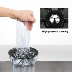 Automatic Glass Cup Washer High Pressure Kitchen Faucet Glass Rinser Stainless Steel Bar Cup Cleaner for Kitchen Sinks Wash Tool