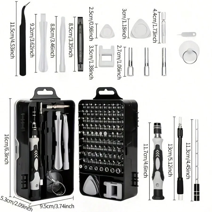 115-In-1 Enhanced Screwdriver Set, Highly Powerful And Durable, Complete Tool Kit, Multi-Functional Disassembly Dedicated, Equip