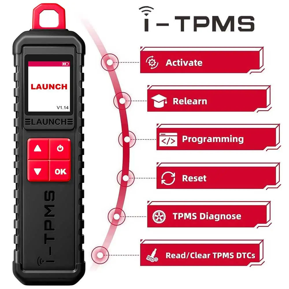 2025 LAUNCH X431 I-TPMS Car Tire Pressure Diagnostic Tool Relearn Active Program 315/433Mhz Sensor for Android /X431 V pk TSGUN
