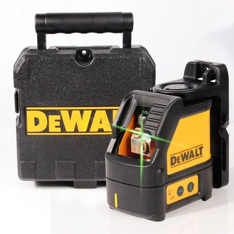 DEWALT DW088CG Green Cross Line Laser Level Self-Leveling 4X Brighter IP54 Magnetic Base 20M Range Construction Tool
