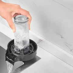 Ins Rinser Automatic Glass Cup Washer High Pressure Bar Kitchen Beer Milk Tea Cup Cleaner Sink Accessories
