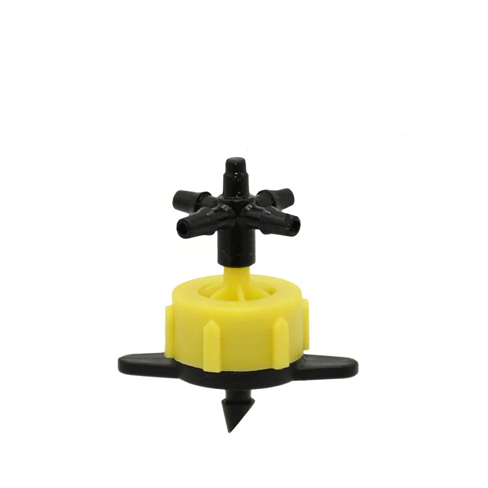 Gewächshaus Topf Gebogene Pfeil Dropper Micro Drip System 2L4L8L Druck Ausgleich Tropfer 3/5mm 2/4-weg Bewässerung Kit