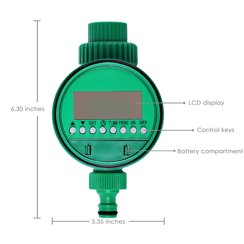 Automatisches elektronisches LCD-Display, Magnetventil, Wassertimer, Gartenpflanzen-Bewässerungstimer, Bewässerungssteuerungssystem