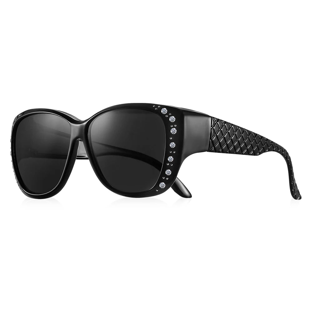 CRIXALIS Fit Over Cover Prescription Glasses Multifunction Sunglasses Women Oversized Driving Goggles Sun Glasses UV Protection