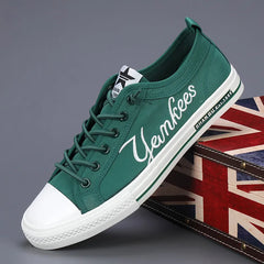 Spring Summer Classic Men's Canvas Shoes Fashion Yellow Man Sneakers Breathable Flat Casual Shoes Mens Vulcanize Shoes For You