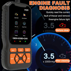 OBD2 Scanner Diagnostic Tool Enhanced Auto Check Engine Code Reader with Reset I/M Readiness OBD2/EOBD Car Diagnostic Scan Tool