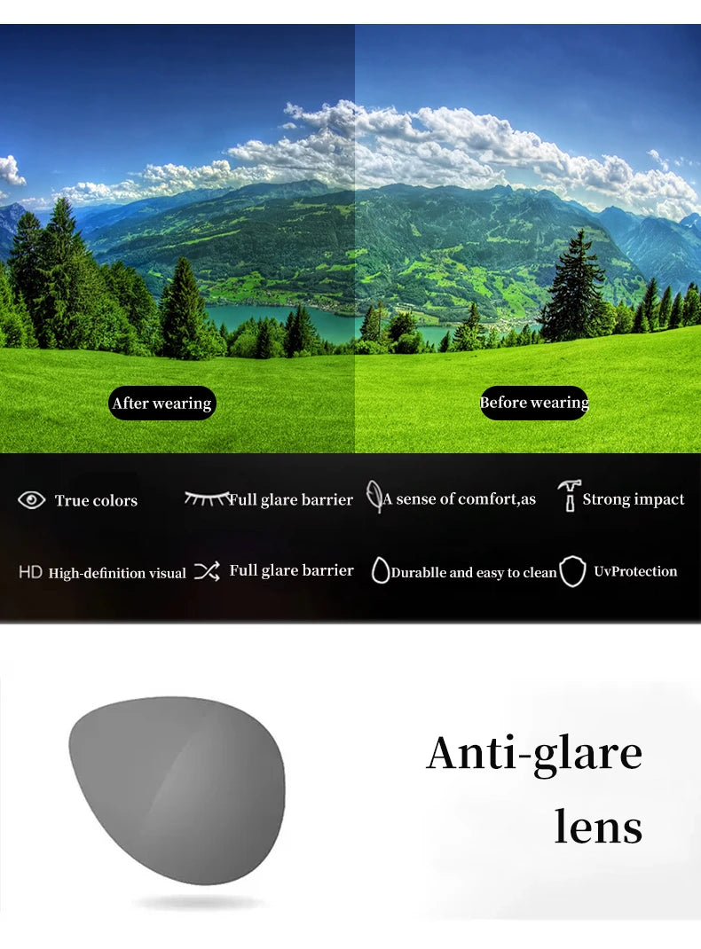 DOHOHDO New Men Women Clip On Sunglasses Polarizing UV400 Protention Vintage Clip Polarized Glasses Night Vision Driving Goggles