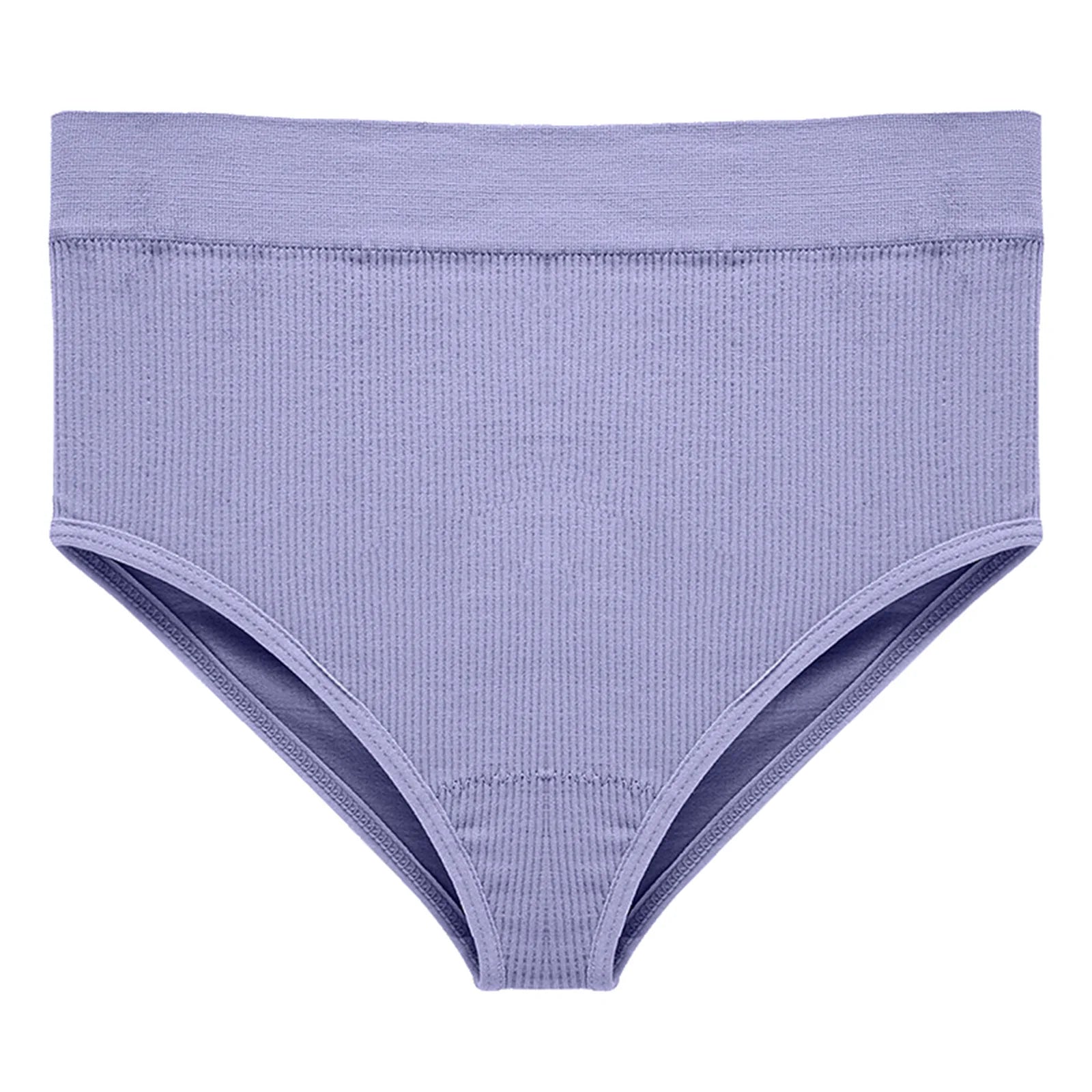 Ribbed Women Panties High Waist Highly Elastic Cotton Solid Underwear Comfortable Skin-Friendly Female Briefs Ropa De Mujer