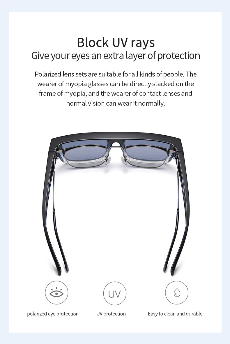 Women Polarized Sunglasses Men Myopia Set Sun Glasses UV400 Ultralight TR90 Eyeglasses Frame Beach Fishing Anti Glare Eyewear