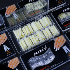 400-500 Pcs/Set XXL Extra Long Square False Nail Tips C Curved Nails Manicure Nail Art Decoration Tools Acrylic Fake Nails