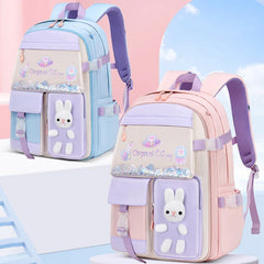 Backpack New Girl Primary School Student Bag Cute Cartoon Kid Junior High School Shoulder Bag Waterproof Children Schoolbag