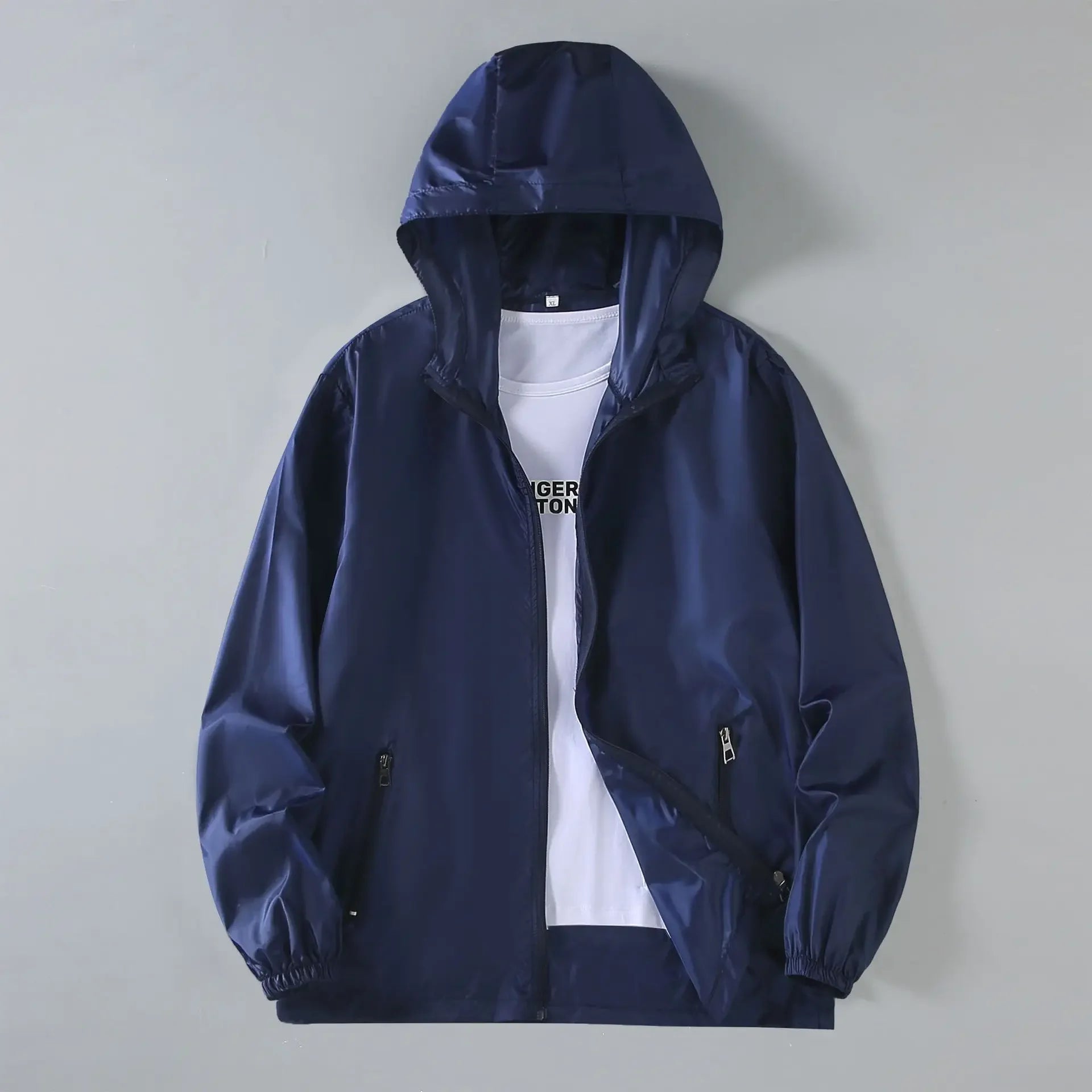 Herren Sommer Ultradünne Sonnenschutzkleidung Koreanischer Stil Lässige Vielseitige Leichte Jacke Lockere Passform Atmungsaktiver Mantel