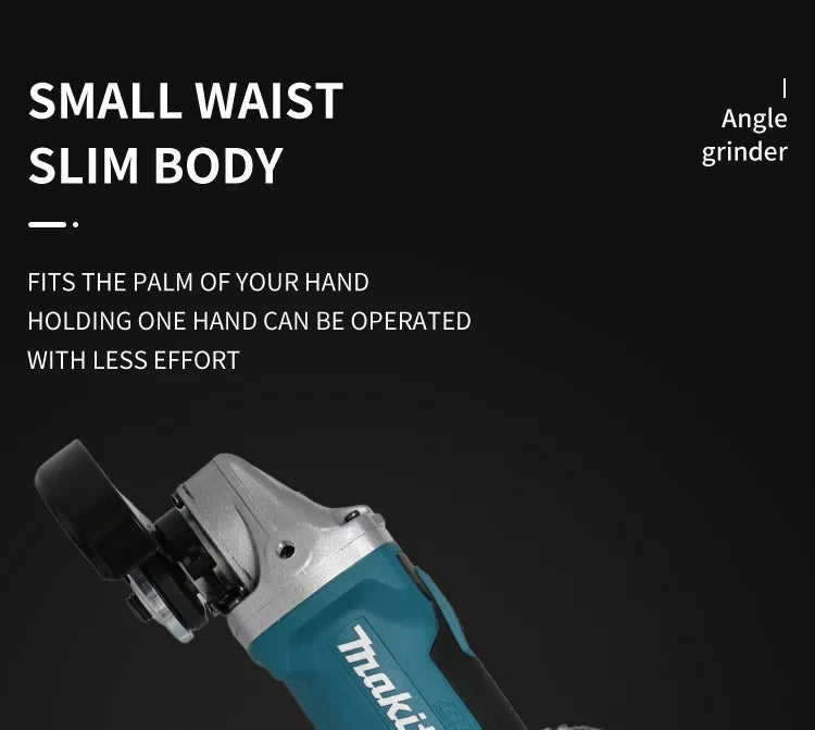 New Makita electric DGA404 Brushless Angle Grinder Polishing Cutting Machine Cordless Angle Grinder Tool For Makita 18V Battery