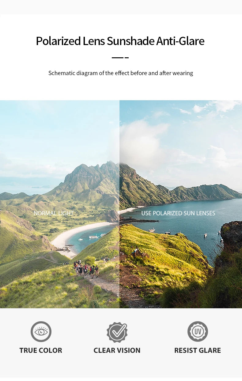 Women Polarized Sunglasses Men Myopia Set Sun Glasses UV400 Ultralight TR90 Eyeglasses Frame Beach Fishing Anti Glare Eyewear