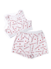 Sets for women 2 pieces Short Set 2024 New Casual Home Wear Printed Vest Crop Tops Shorts Set Tracksuits Sportswear Loungewear