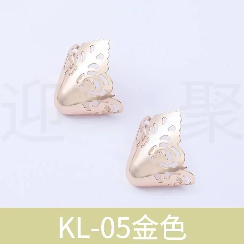 Women Shoes Point Protector Flat Shoe Tips Cap Accessorices High Heel Metal Toe Cap Wear and Tear Concealer Anti-kicking Leather
