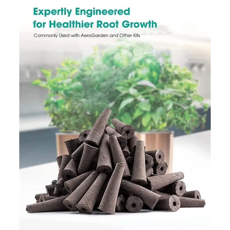 Esponjas de cultivo para usar con Aerogarden, esponjas ecológicas para el crecimiento de plantas hidropónicas, paquete de 50