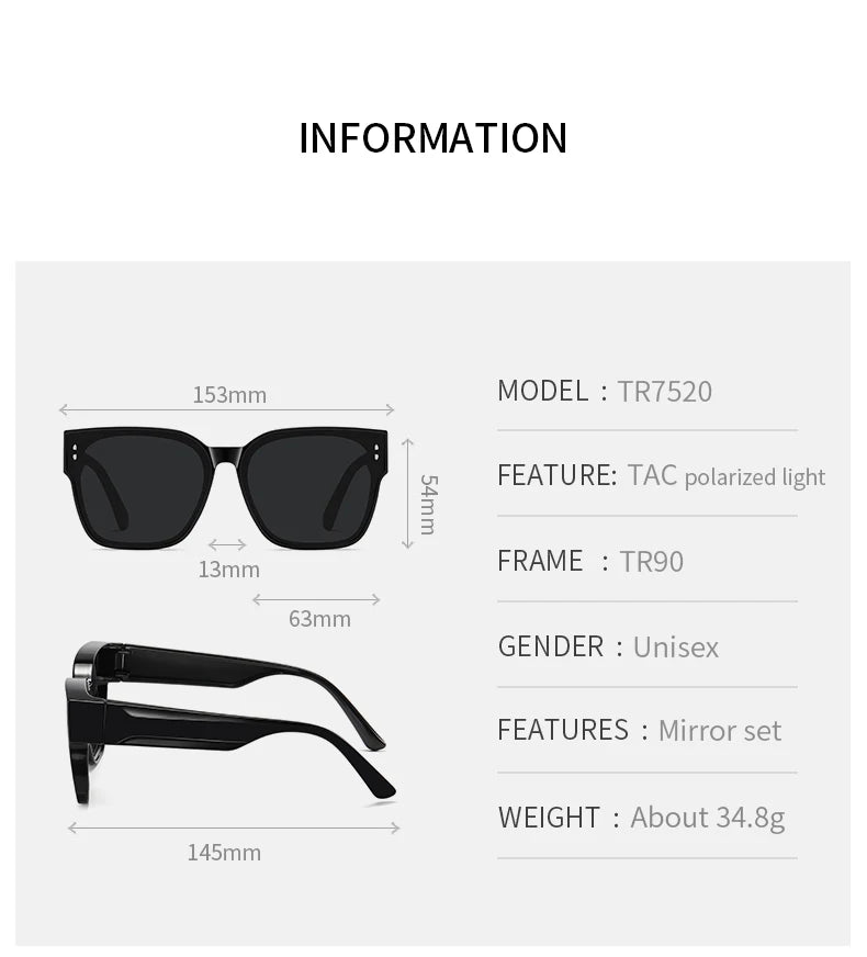 Women Polarized Sunglasses Men Myopia Set Sun Glasses UV400 Ultralight TR90 Eyeglasses Frame Beach Fishing Anti Glare Eyewear