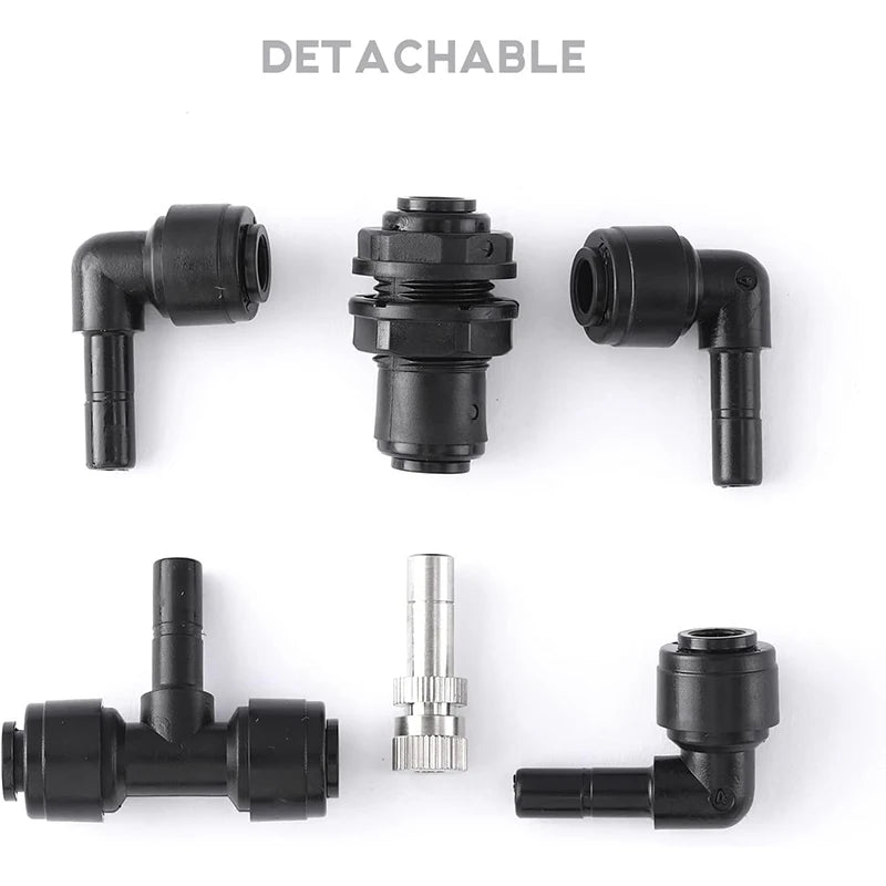 Boquilla de enfriamiento por nebulización para acuarios, accesorios de pulverización humidificadora, aspersor de tanque de selva tropical, terrario, nebulizador, sistema de enfriamiento por nebulización