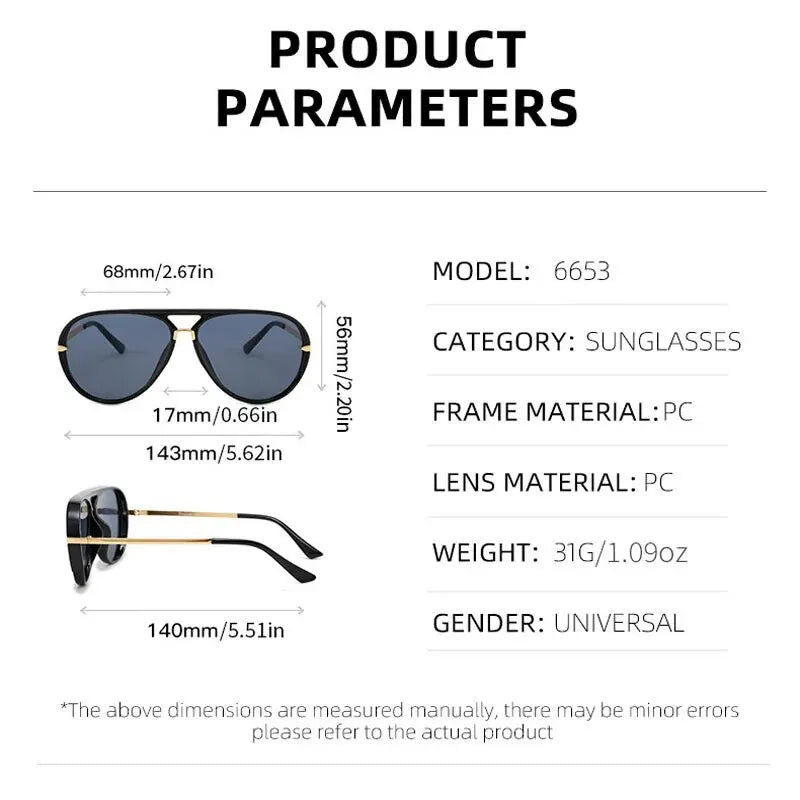 Neue modische farbige Sonnenbrille für Männer und Frauen Pilotenbrille UV400