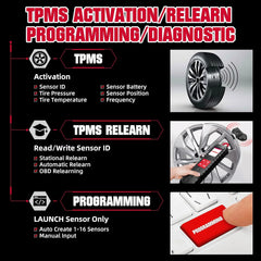 2025 LAUNCH X431 I-TPMS Car Tire Pressure Diagnostic Tool Relearn Active Program 315/433Mhz Sensor for Android /X431 V pk TSGUN