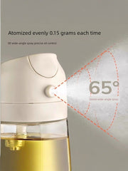 Glass Spray Oil Bottle Jar Spray Dual-Use Air Fryer Kitchen For Home Spray Oil Dispenser Oil Tank Seasoning Edible