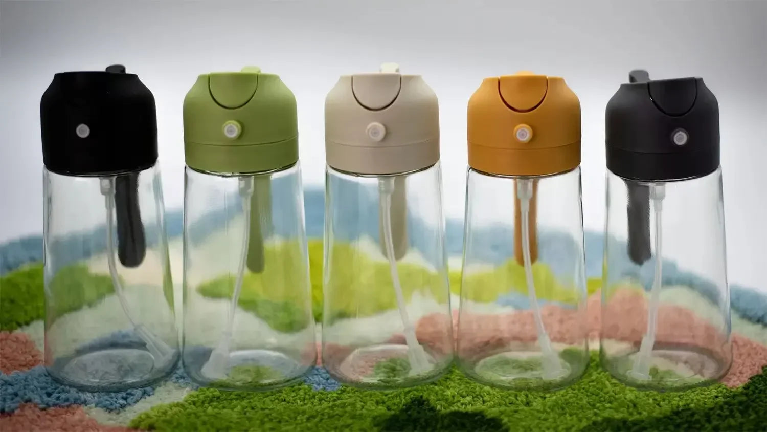 2in1 500ml Glass Oil Sprayer Oil Spray Bottle Oil Tank BBQ Kitchen Baking BBQ Picnic Kitchen Tools for Businesses