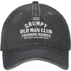 Gorra de béisbol con el logo de Grumpys Old Man para mujer, gorras gráficas