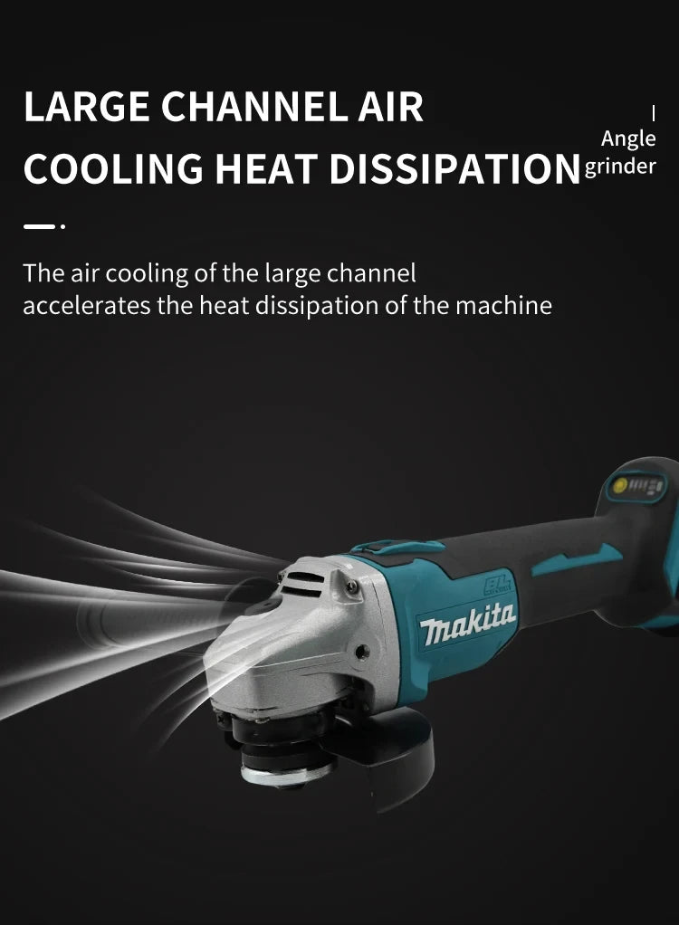 New Makita electric DGA404 Brushless Angle Grinder Polishing Cutting Machine Cordless Angle Grinder Tool For Makita 18V Battery