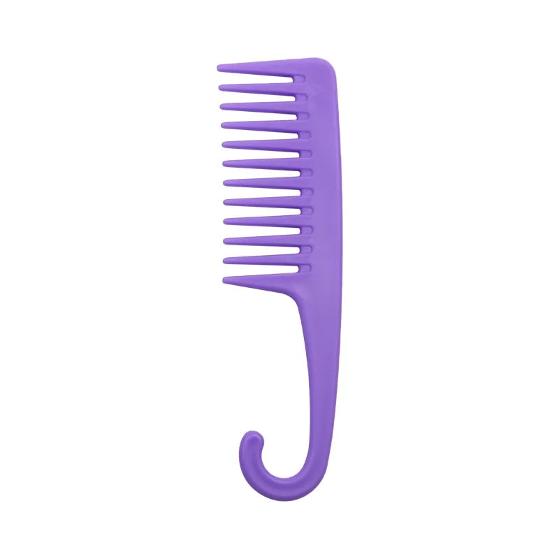 Large Wide Tooth Combs of Hook Handle Detangling Reduce Hair Loss Comb Pro Hairdress Salon Dyeing Styling Brush Tools Household