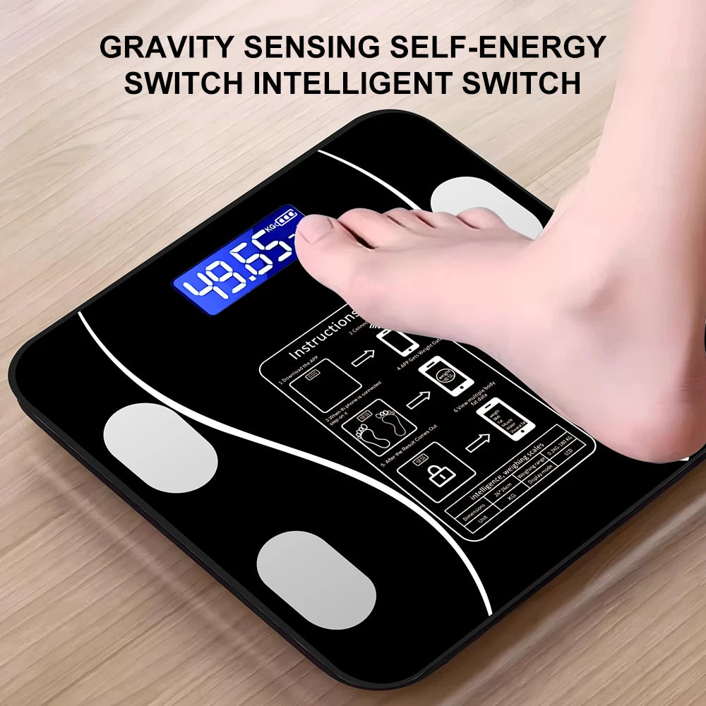 INSMART Smart Body Weight Scale Digital Body Composition Body Weight Balance Bioimpedance Scale BMI Floor Scales Bathroom Scale