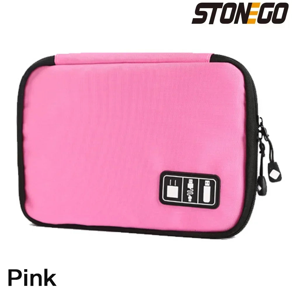 USB Charger Storage Bag Gadget Cable Organizer Storage Bag Waterproof Data Line Travel Suitcase Portable Electronic Organizer