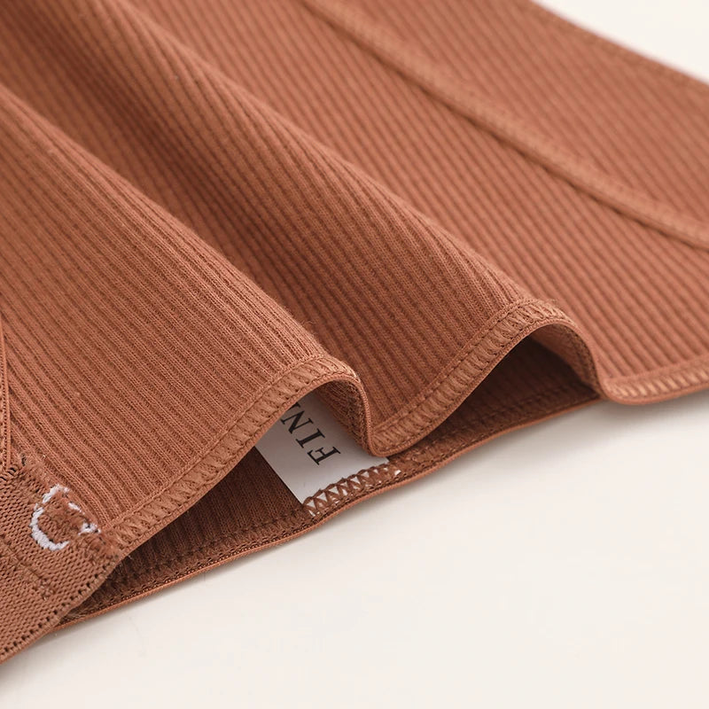 FINETOO 4Pcs/Set Cotton Letter Belt Underwear Women's Panties Sexy Low-Waist Bikini Underpants Female Breathable Briefs Lingerie