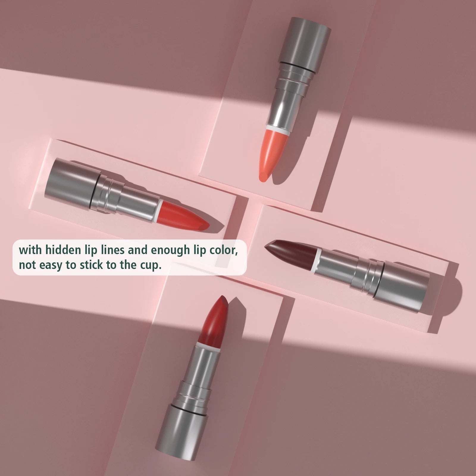 Séfralls THOUSAND KISSES COLORFUL LIPSTICK SET 3.5G/0.12OZ*4PCS Long Lasting Quick-drying Non-Stick Cup Matte Lip Stain Kit