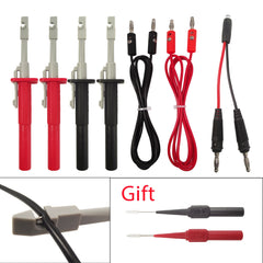 Sondas de perforación, 7 piezas/juego, clip de prueba, sonda de seguridad, clip de aislamiento para detección de circuitos de automóviles, herramienta de diagnóstico, sonda de prueba