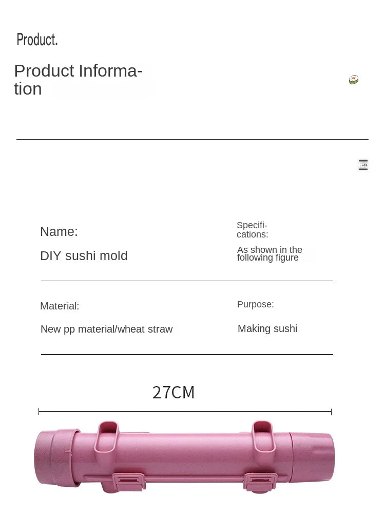 Quick Sushi Maker DIY Roller Rice Mold Meat Vegetable Rolling Mold Sushi Device Making Machine Bento Kitchen Gadgets