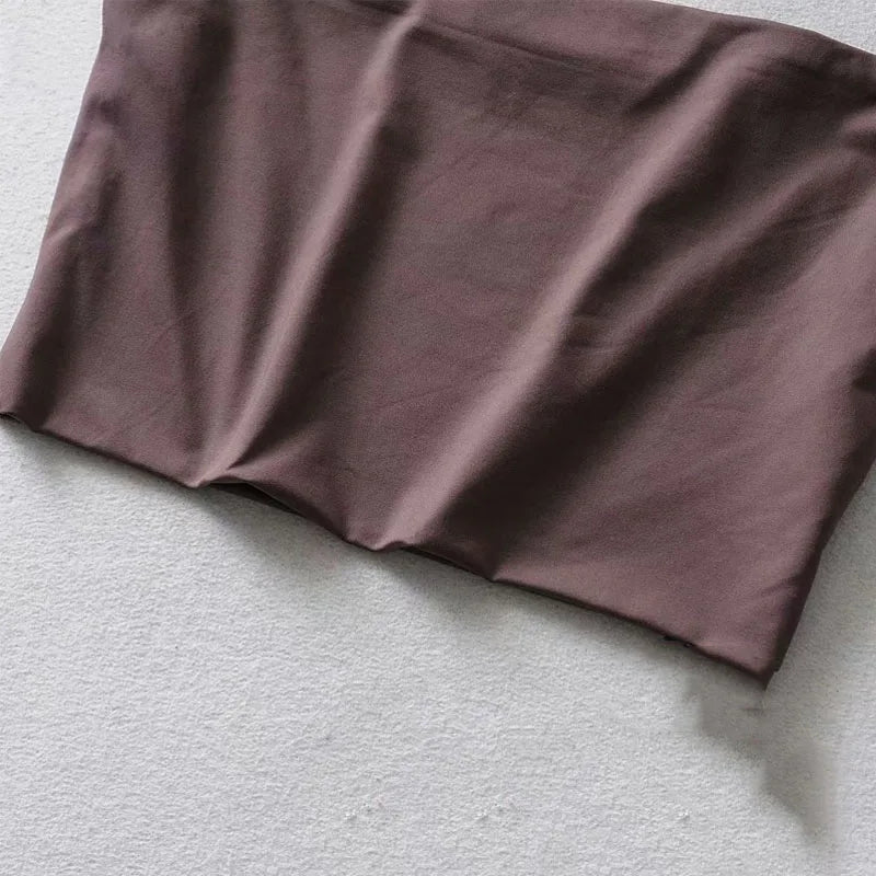 2024 Summer Women's Crop Top Sexy Elastic Cotton Camis sleeveless Short Tank Top Bar