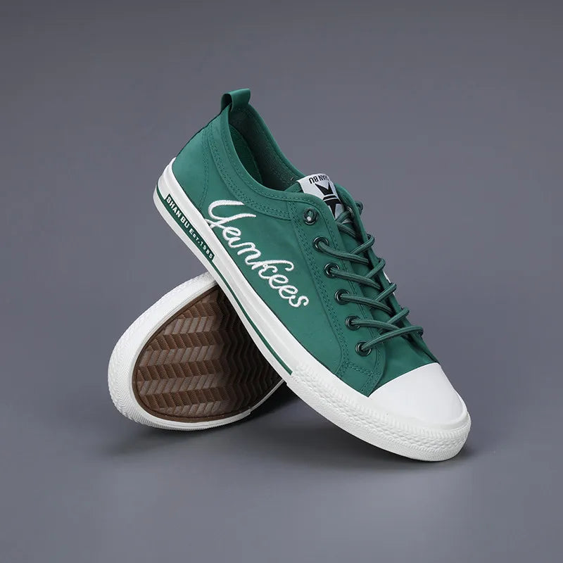 Spring Summer Classic Men's Canvas Shoes Fashion Yellow Man Sneakers Breathable Flat Casual Shoes Mens Vulcanize Shoes For You