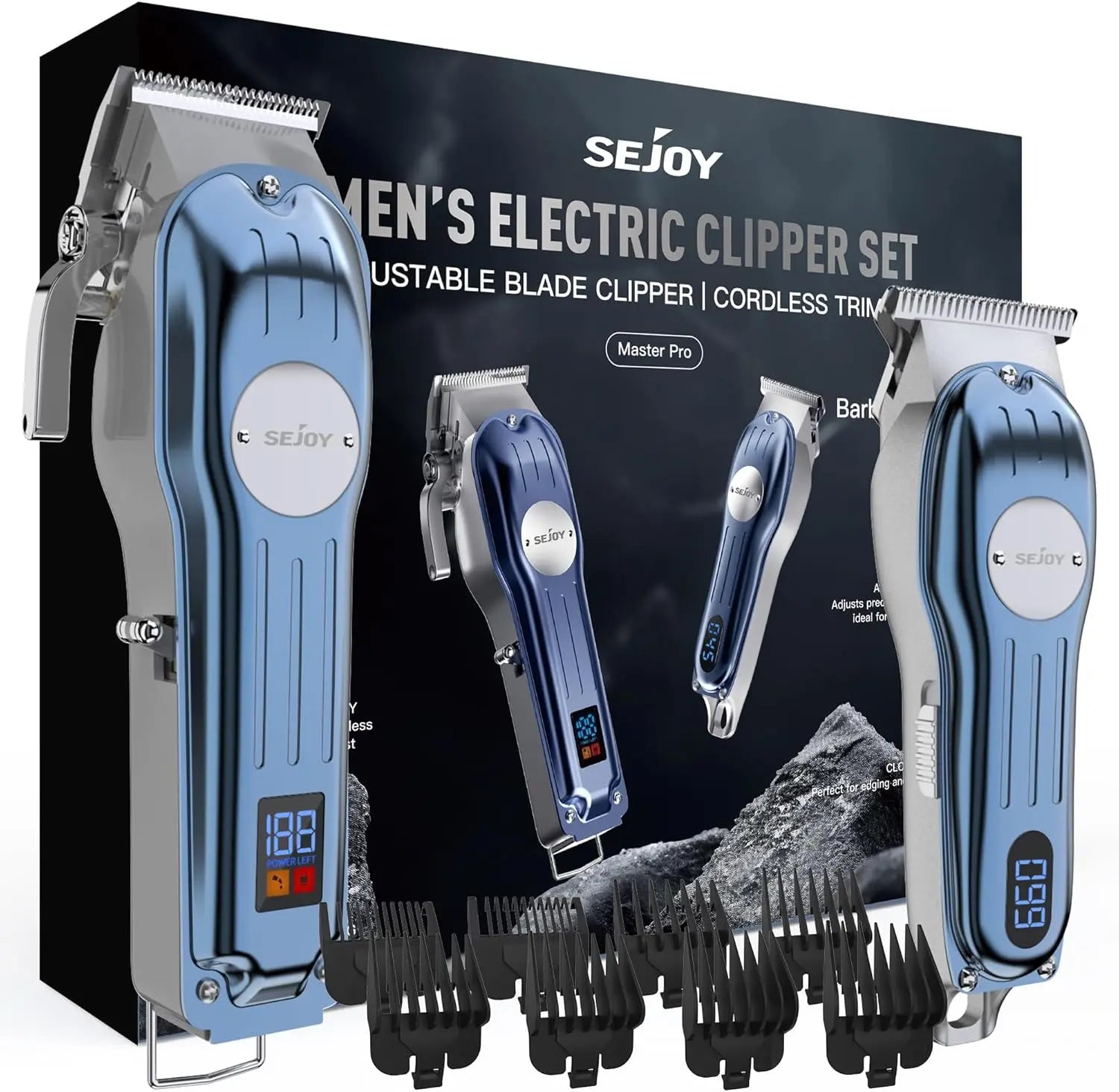 SEJOY Professional Hair Clippers for Men Cordless Clippers and Trimmers Grooming Set  Haircut Machine  for Family