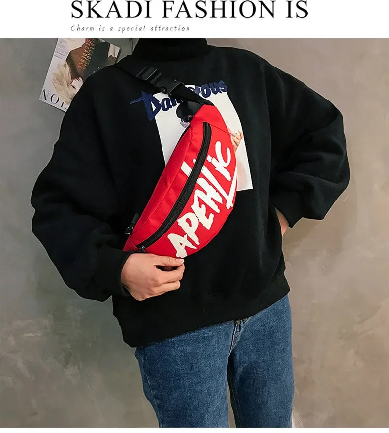 New Hot Unisex Women Man Waist Fanny Pack Belt Travel Bag Purse Chest Pouch Bullet Pack Messenger Crossbody Shoulder Bag