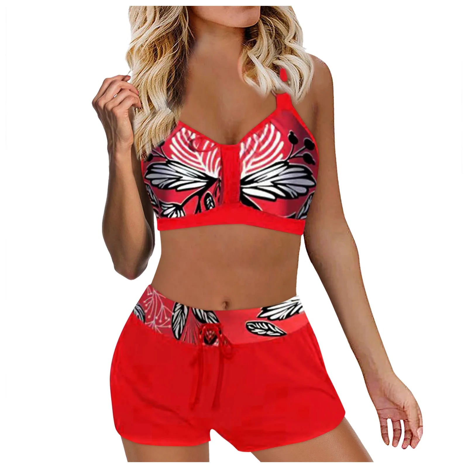 High Waisted Sexy Bikinis Sets For Womens Color Block Push Up 2 Piece Swimsuits Brazilian Beach Bathing Suit Oversized M-Xxl