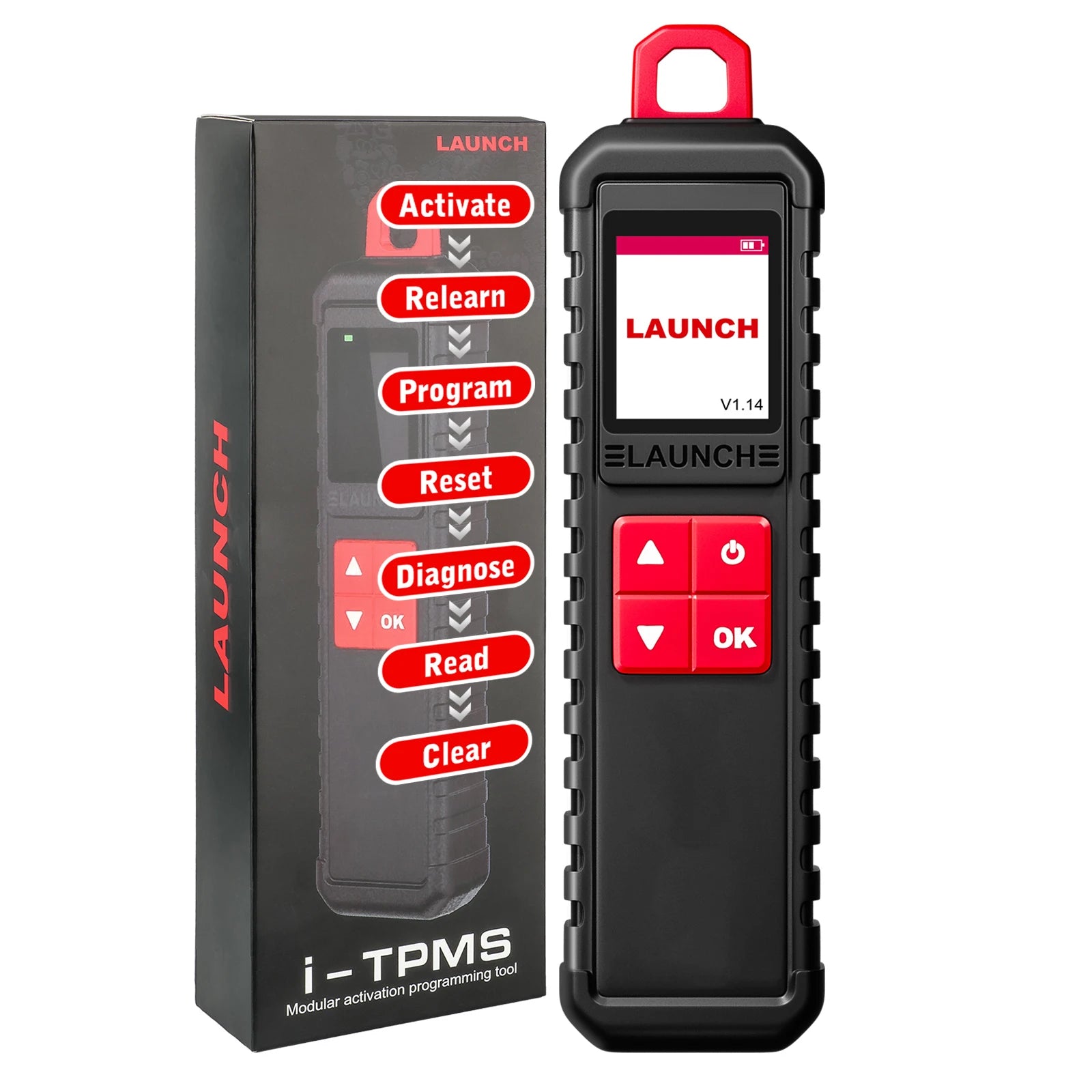 2025 LAUNCH X431 I-TPMS Car Tire Pressure Diagnostic Tool Relearn Active Program 315/433Mhz Sensor for Android /X431 V pk TSGUN