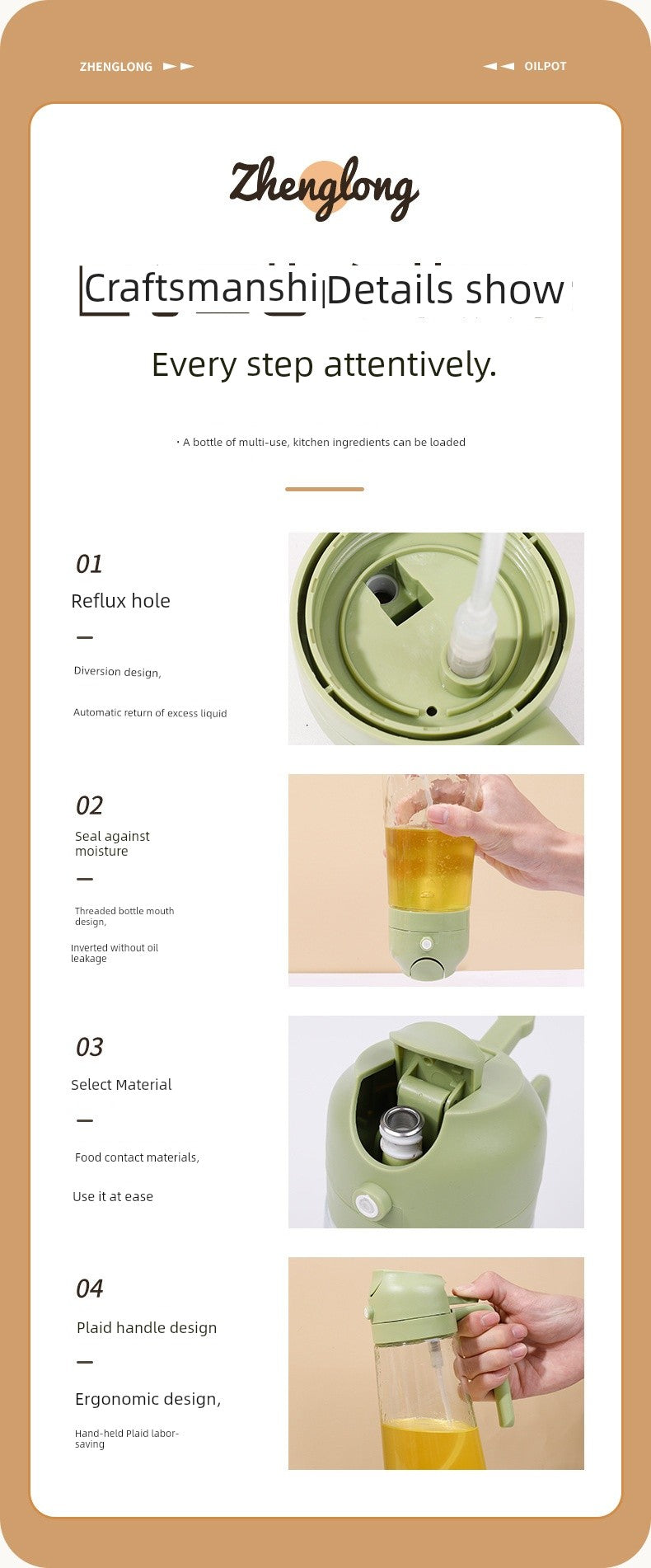 Glass Spray Oil Bottle Jar Spray Dual-Use Air Fryer Kitchen For Home Spray Oil Dispenser Oil Tank Seasoning Pour Oil