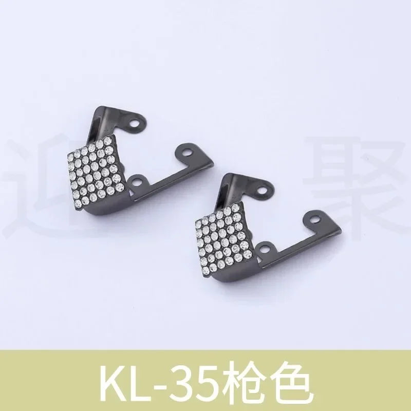 Women Shoes Point Protector Flat Shoe Tips Cap Accessorices High Heel Metal Toe Cap Wear and Tear Concealer Anti-kicking Leather