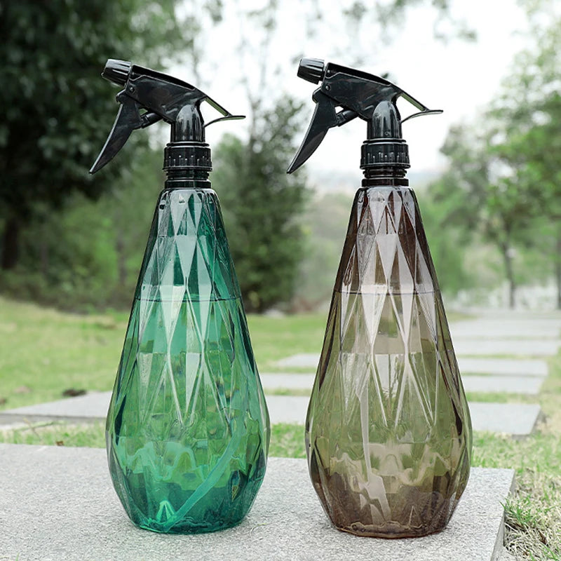 Botella rociadora de 600/500 ml, rociador de niebla, regadera transparente, artículos esenciales de limpieza para el hogar, artículos de jardinería, dispositivos de riego