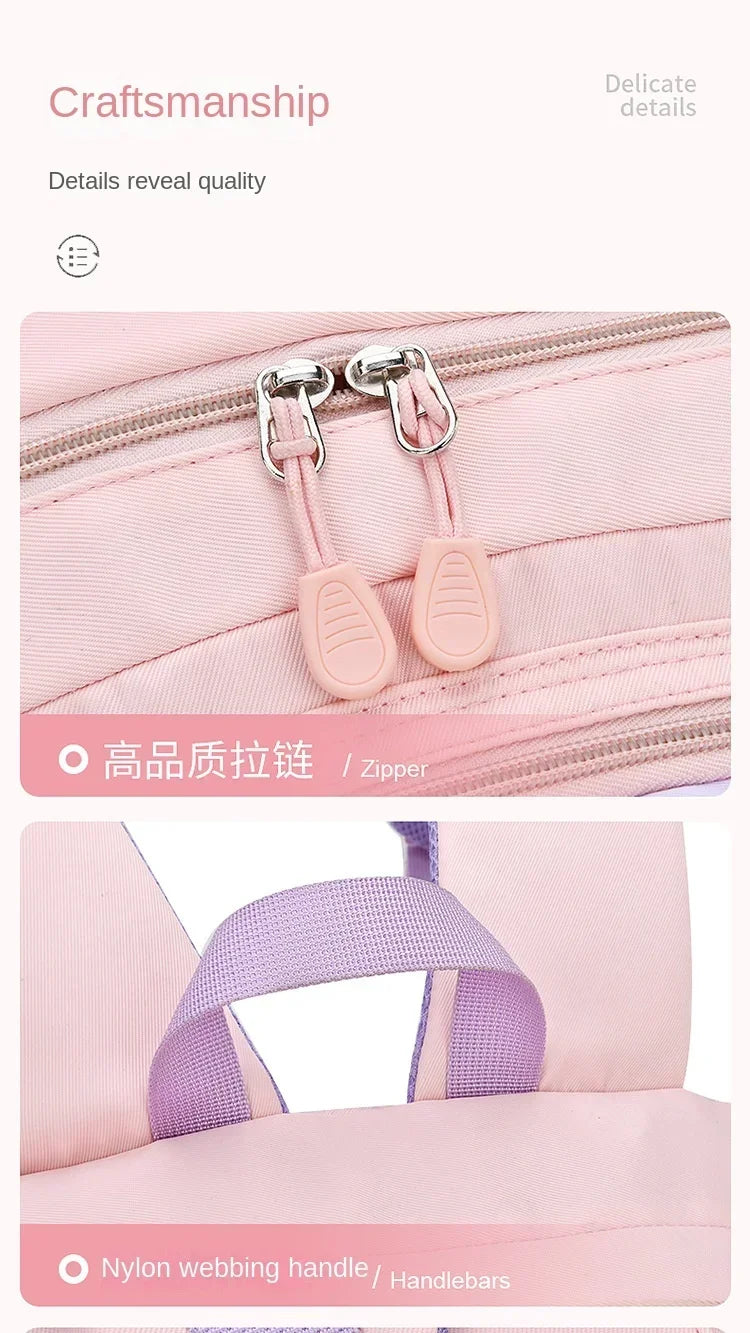 Backpack New Girl Primary School Student Bag Cute Cartoon Kid Junior High School Shoulder Bag Waterproof Children Schoolbag